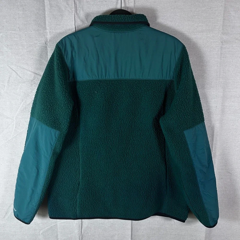 LL Bean Mountain Classic Fleece Jacket Mens XL Polartec Sherpa Teal Green 514665